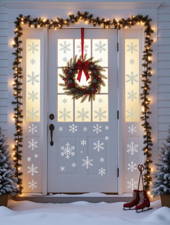frosted window cling decorations