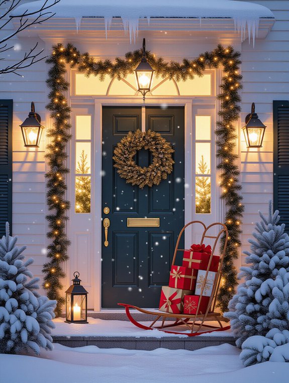 frosty winter wonderland entrance