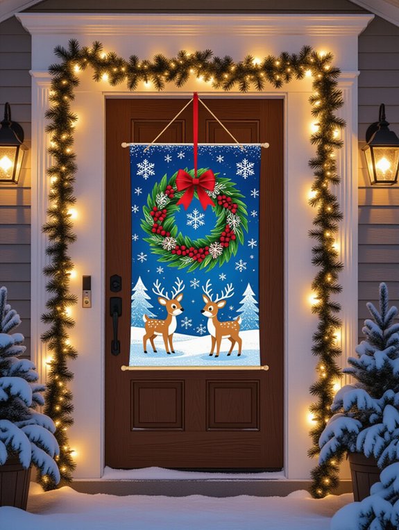 holiday themed door banners