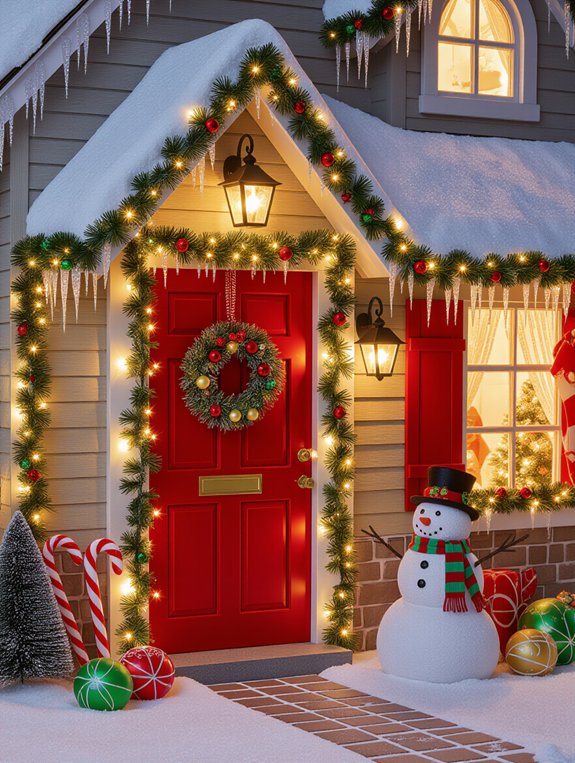 magical christmas village display