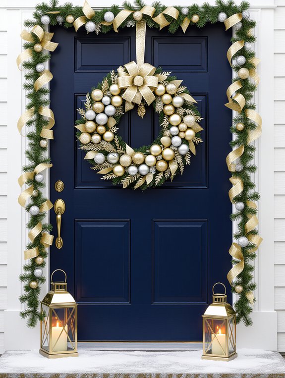 sophisticated metallic holiday decor